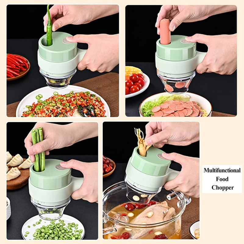 Rechargeable 4 in 1 Electric Vegetable Cutter