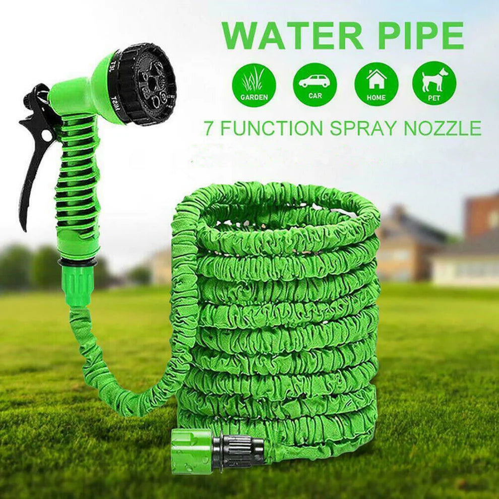 Expandable Garden Hose Pipe Spray Flexible Expanding Stretch Pipe 50FT