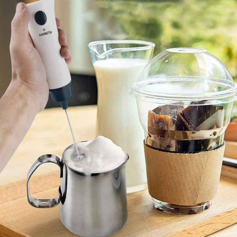 Electric Milk Frother Rechargeable Handheld Coffee Mixer