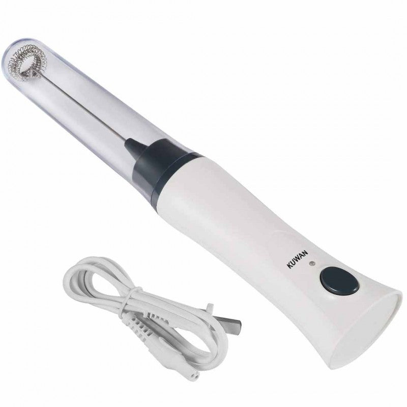 Electric Milk Frother Rechargeable Handheld Coffee Mixer