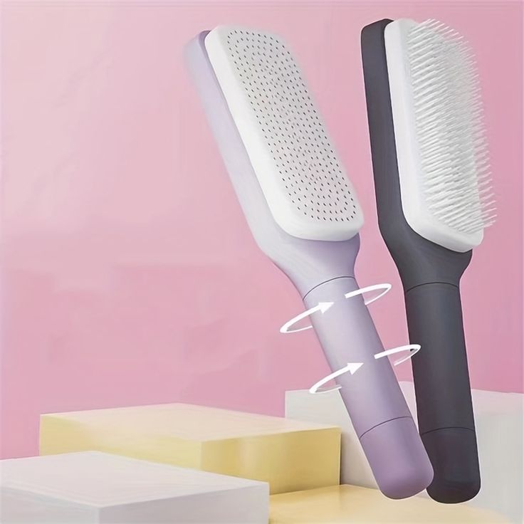 4 In 1 Self Cleaning Hair Brush Comb