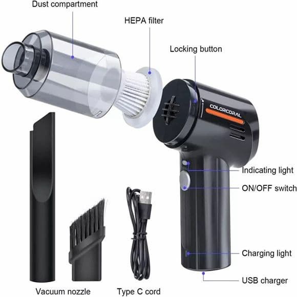 3 in 1 Handheld Vacuum Cleaner