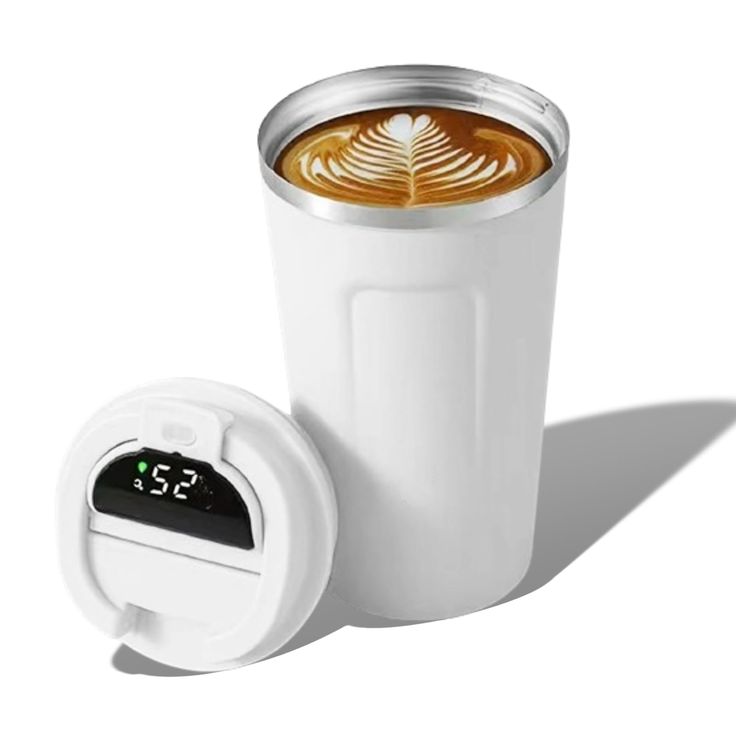 Stainless Steel Coffee Cup With Temperature Display