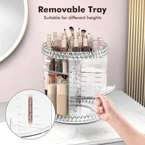 360 Degree Rotating Makeup Organizer