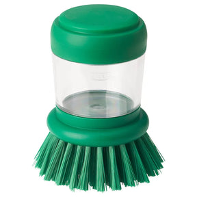 Dish Washing Brush With Liquid Soap Dispenser Stand