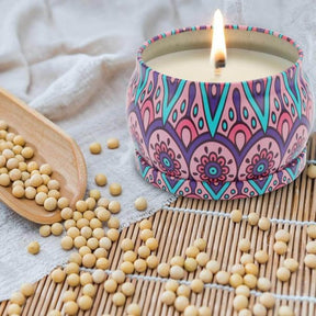 1 PC SCENTED SMOKE FREE TURKISH TIN CANDLES