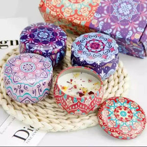 1 PC SCENTED SMOKE FREE TURKISH TIN CANDLES