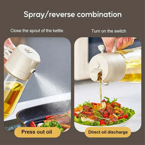 2-in-1 oil spray bottle 580ml