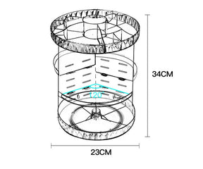 360 Degree Rotating Makeup Organizer