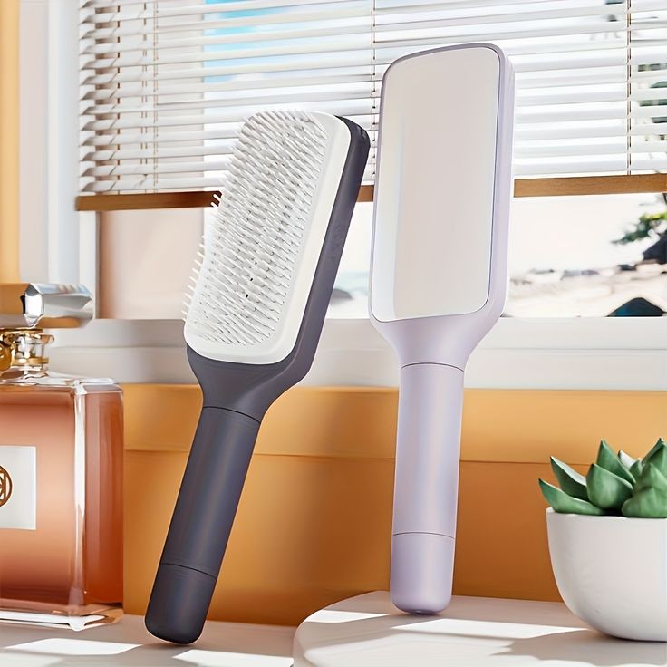 4 In 1 Self Cleaning Hair Brush Comb