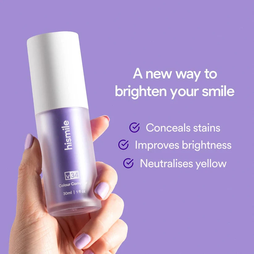 Hismile v34 Color Corrector, Tooth Stain Concealer, Teeth Whitening Booster