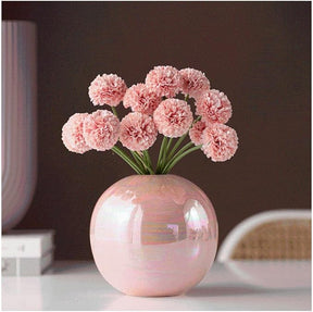 Modern Decorative Handmade Wedding Table Decoration Transparent Ceramic Flower Vase