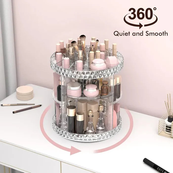 360 Degree Rotating Makeup Organizer