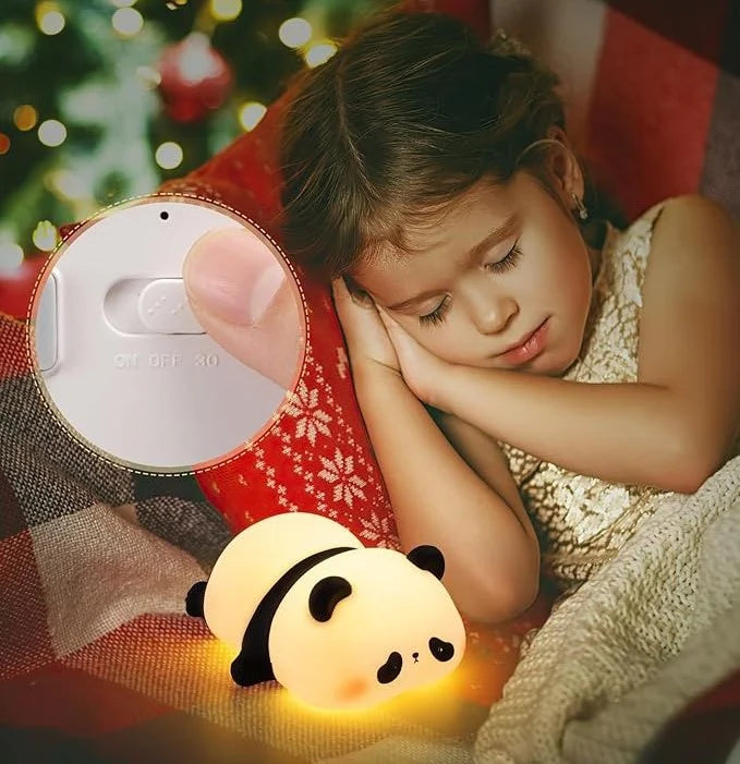 Children's Night Light Panda Lamp, Dimmable Cute Panda LED Bedside Lamp