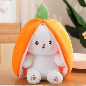 Hide and Seek Carrot Bunny Zip Plush