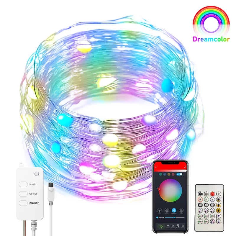 Smart RGB LED Fairy Lights – 5m