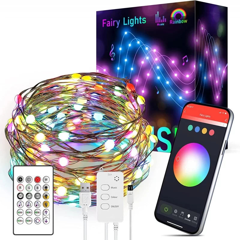 Smart RGB LED Fairy Lights – 5m