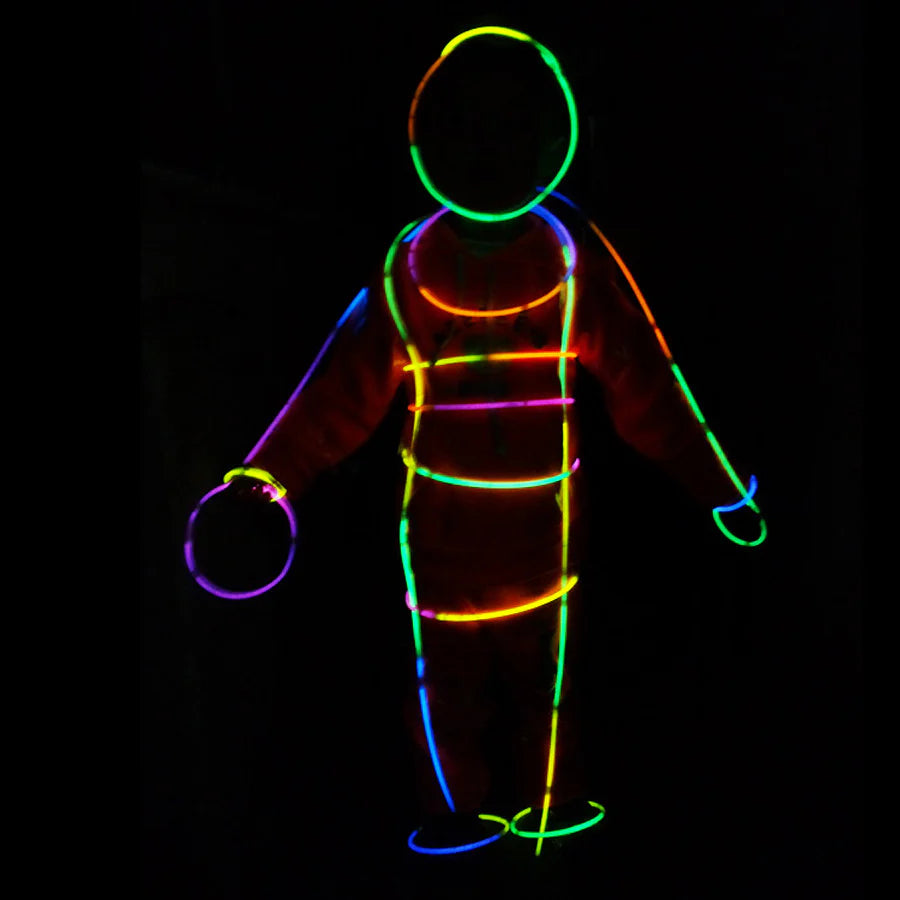 Glow Sticks Costume - Glow In The Dark (158pcs) Best for Parties and Celebrations