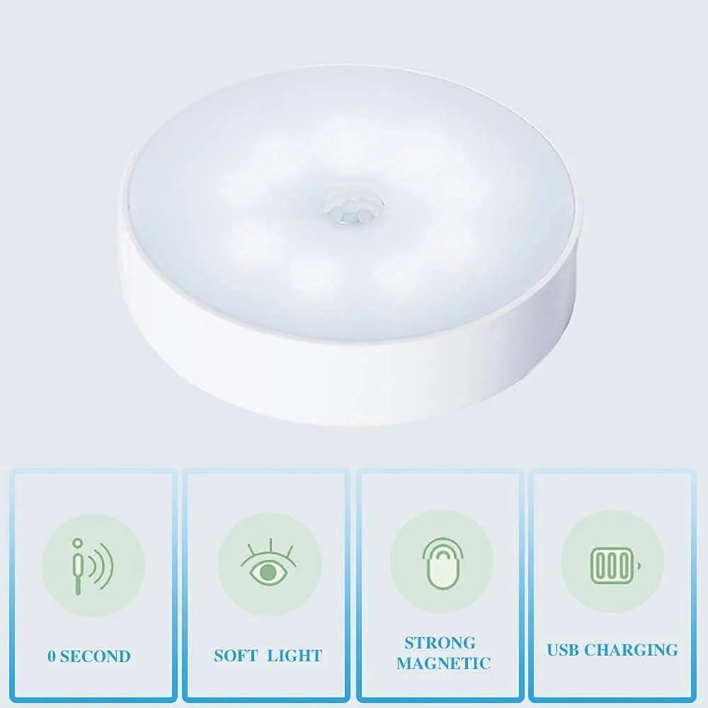 Motion Sensor Light for Home with USB Charging Self Adhesive