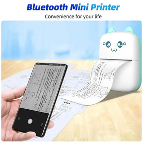 Mini Portable Bluetooth Inkless Thermal Pocket Size Printer