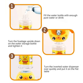 Mini Cute Simulation Duck Water Dispenser Toy Drinking Fountain Educational Play For Children