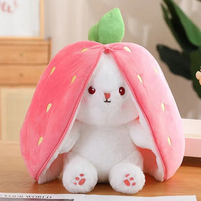 Cute Flip Strawberry to Bunny Plush toy | Strawberry Bunny