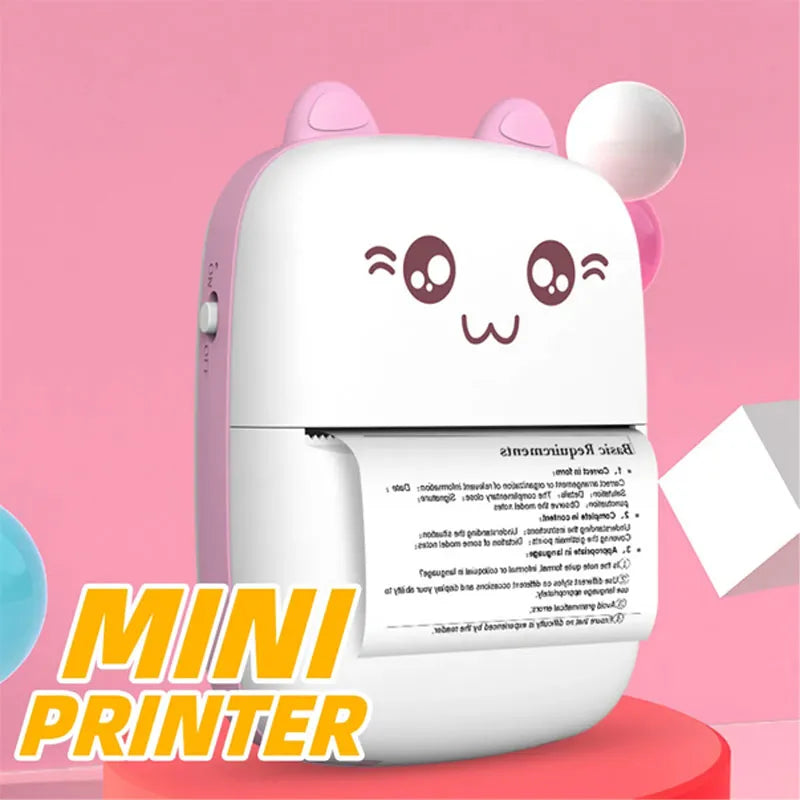 Mini Portable Bluetooth Inkless Thermal Pocket Size Printer