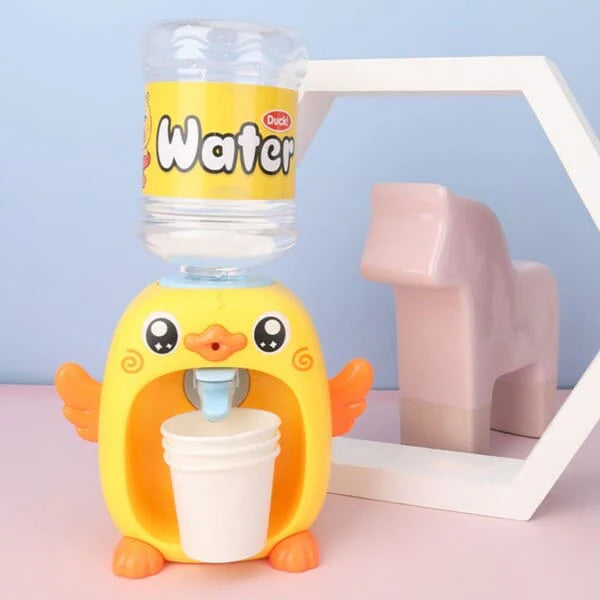 Mini Cute Simulation Duck Water Dispenser Toy Drinking Fountain Educational Play For Children