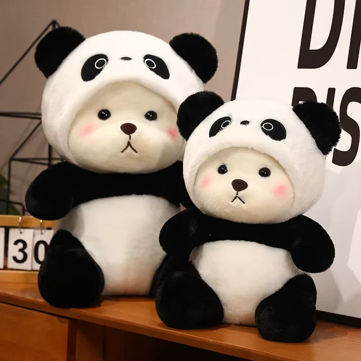 Hoodie Cap Bear Panda Plush Toy 45cm