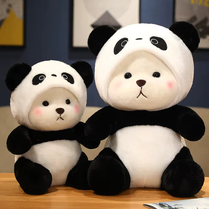 Hoodie Cap Bear Panda Plush Toy 45cm