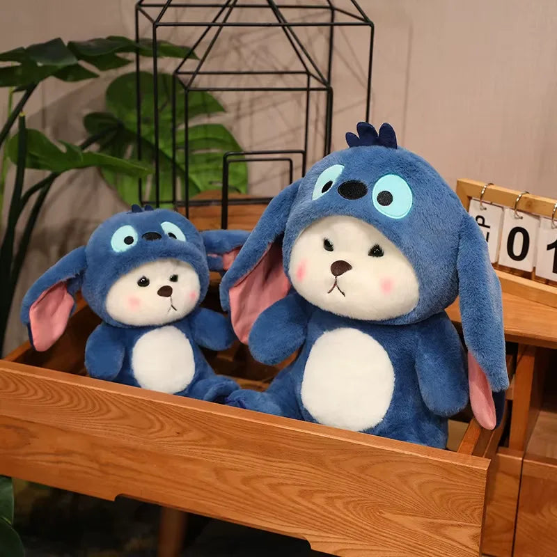 Hoodie Cap Bear Blue Plush Toy