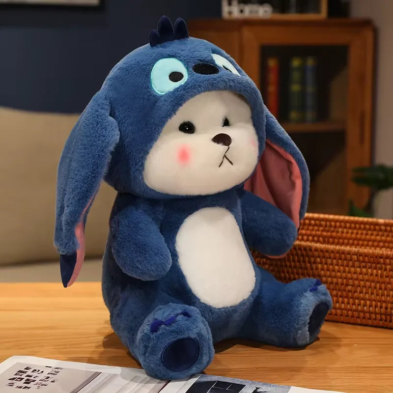 Hoodie Cap Bear Blue Plush Toy