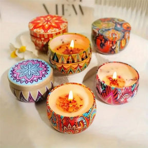 1 PC SCENTED SMOKE FREE TURKISH TIN CANDLES