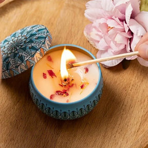 1 PC SCENTED SMOKE FREE TURKISH TIN CANDLES