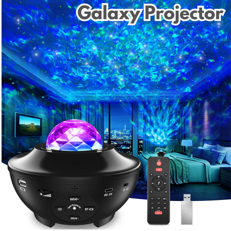 Galaxy Ocean Wave Light Projector