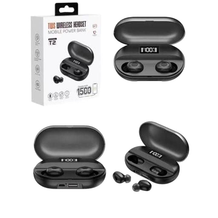 T2 TWS Wireless Bluetooth EarBuds