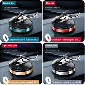 Helicopter Shape Solar Car Air Diffuser (Car Air Freshener)