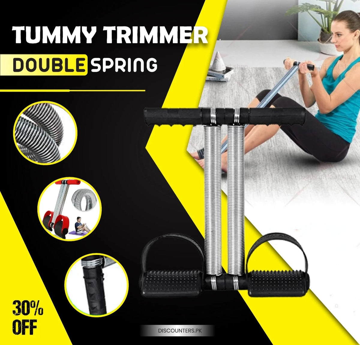 Tummy Trimmer Double Spring (Premium Quality)