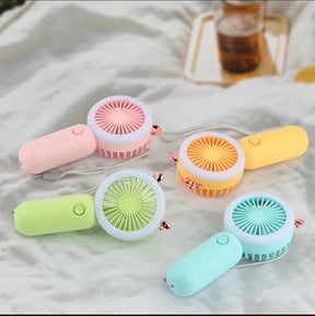 Mini Handheld Fan With LED