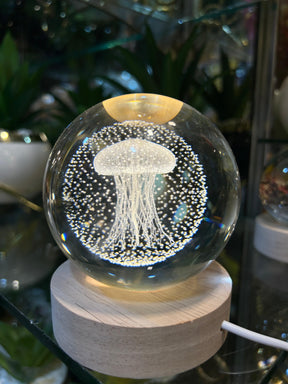 3D Galaxy and Moon Crystal Lamp Ball