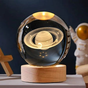 3D Galaxy and Moon Crystal Lamp Ball