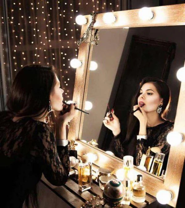 Hollywood Style Led Vanity Mirror Lights Kit with 10 Dimmable Light Bulbs for Makeup Dressing Table (No Mirror Included)