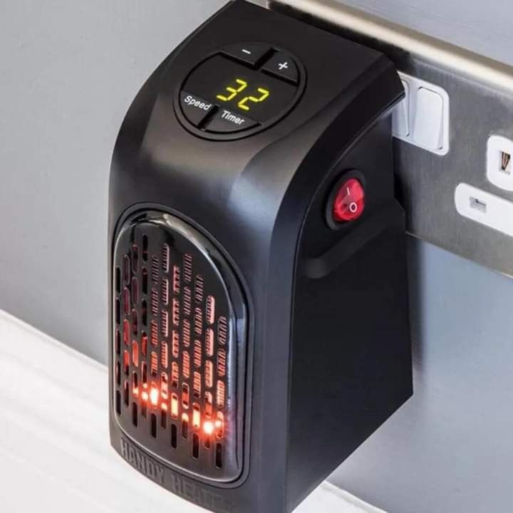 Mini Electric Wall-Outlet Flame Heater Portable