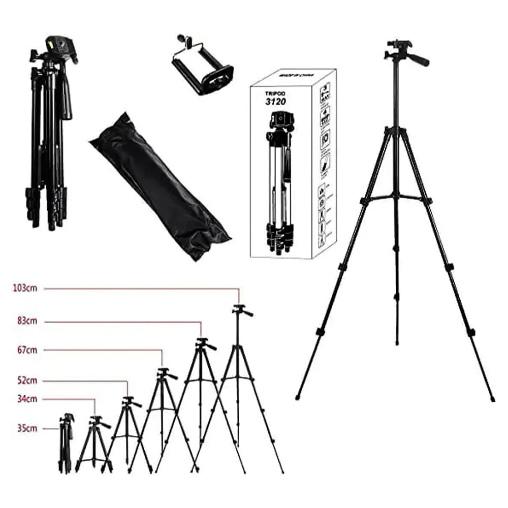 3120 Tripod Stand for Camera with Mobile Holder