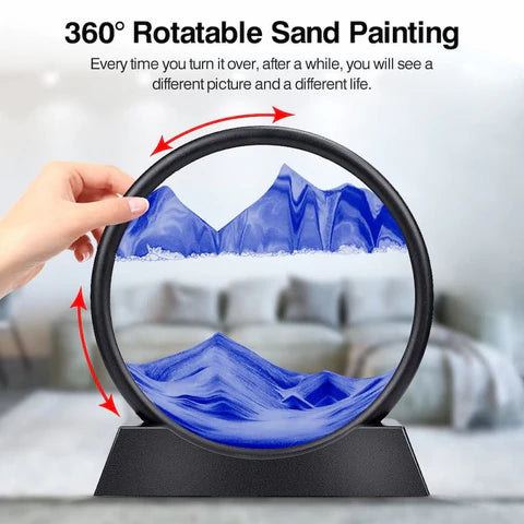 3D Moving Sandscapes Art Lamp Moving Sand Art Décor