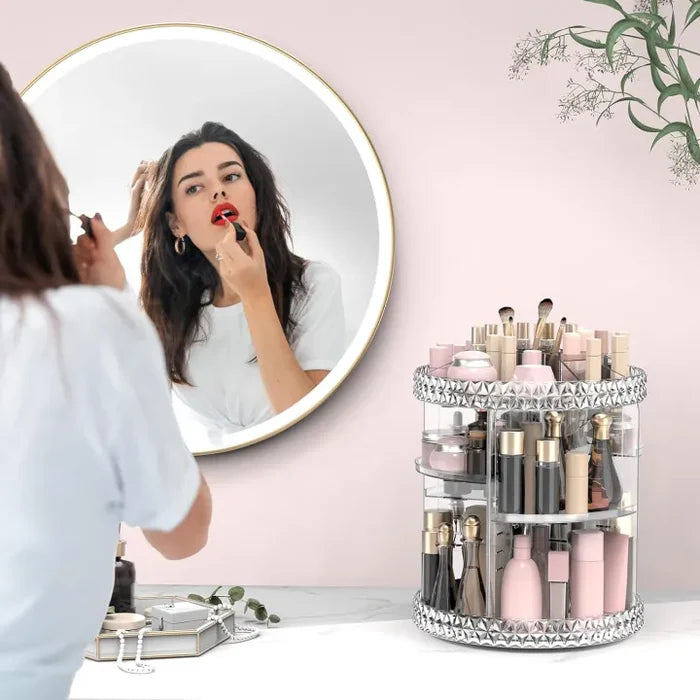 360 Degree Rotating Makeup Organizer