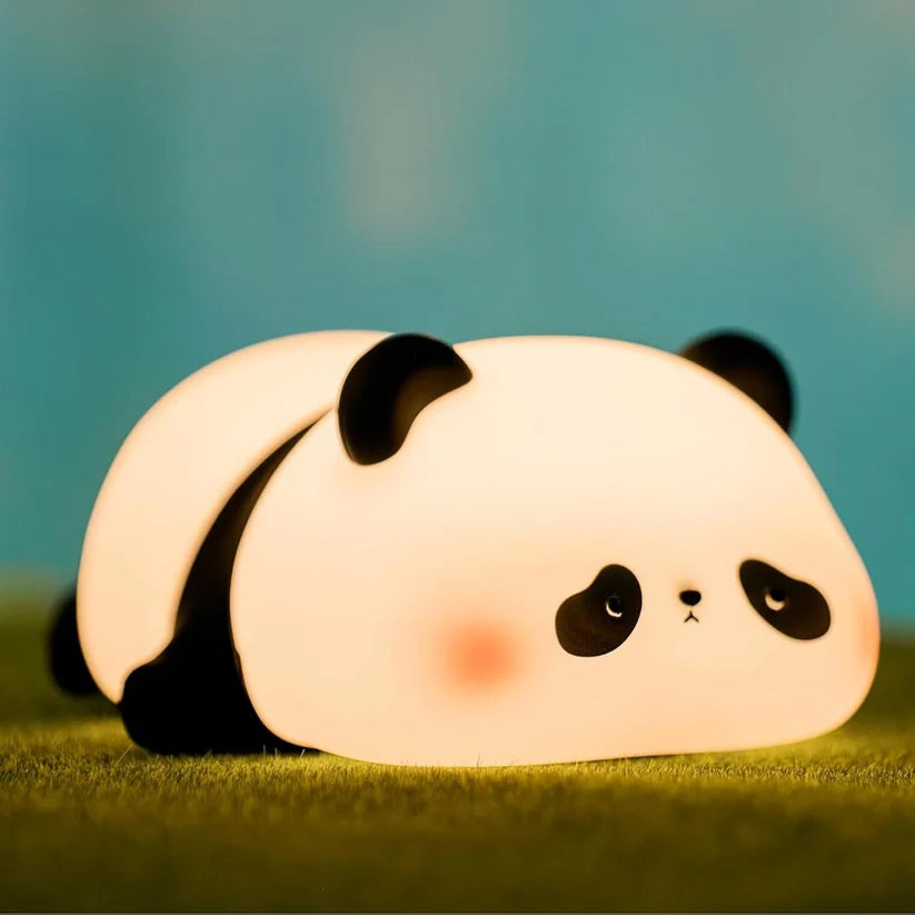 Children's Night Light Panda Lamp, Dimmable Cute Panda LED Bedside Lamp