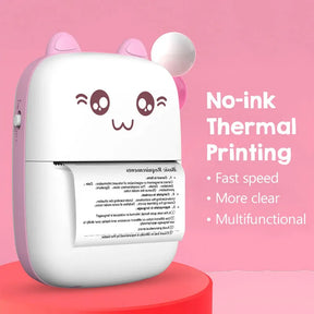 Mini Portable Bluetooth Inkless Thermal Pocket Size Printer