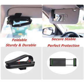 Universal Car Sun Visor Phone Holder 360 Degree Rotation