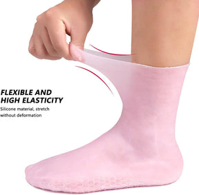 1 Pair Silicone Socks Silicone Gel Sock Silicone Moisturizing Sock Silicone Heel Sock